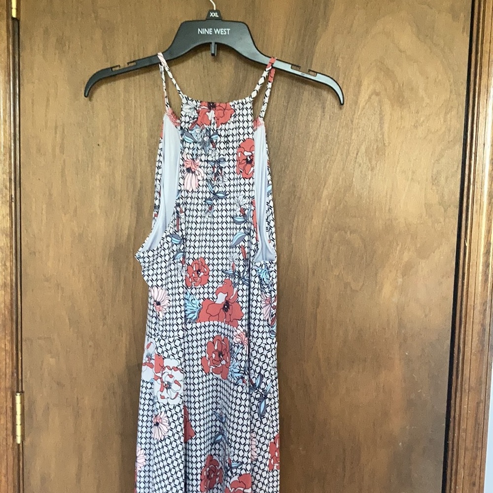 Relist8/8❌Candie’s front slit halter print maxi dress w keyhole XL jr - Picture 8 of 16